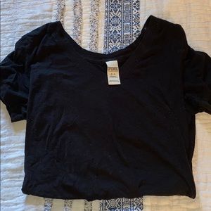 Victoria's Secret Pink V Neck Black